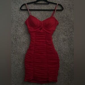 City Triangles Red Mini Dress
